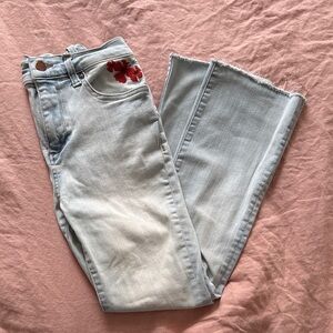 Marine Layer Cropped Embroidered Pants